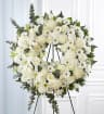 Peaceful White Standing Wreath